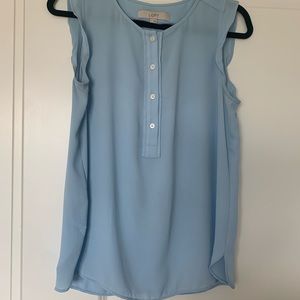 LOFT light blue tank blouse